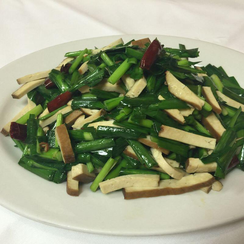 223 Leek w.Shredded Bean Curd (Spicy)