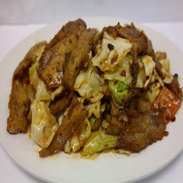 069 Double Cooked Sliced Pork w.Cabbage (Spicy)